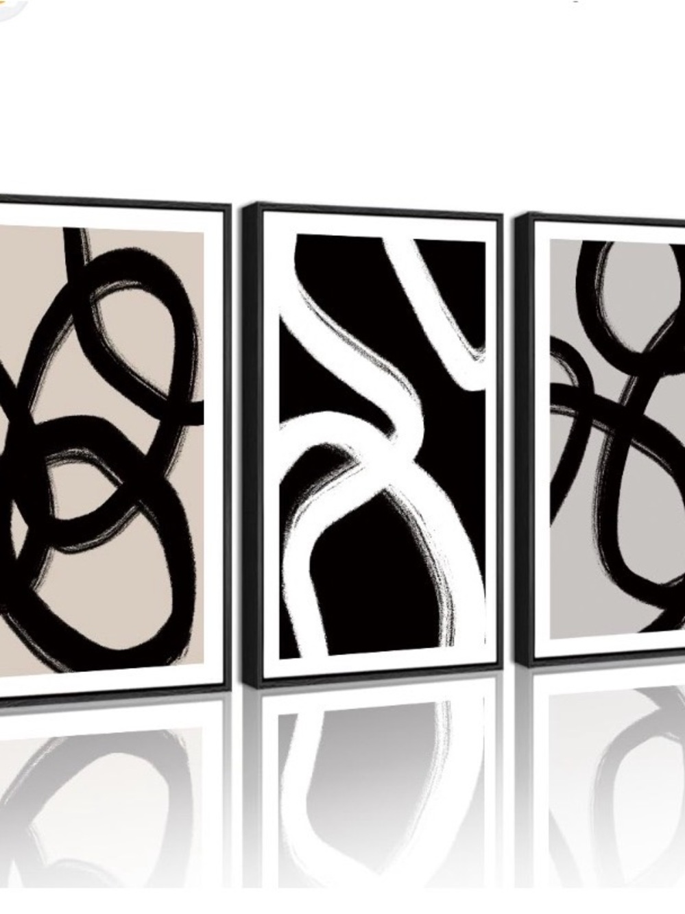 NEW⭐️3 PIECE ABSTRACT ART SET - Picture 1 of 6